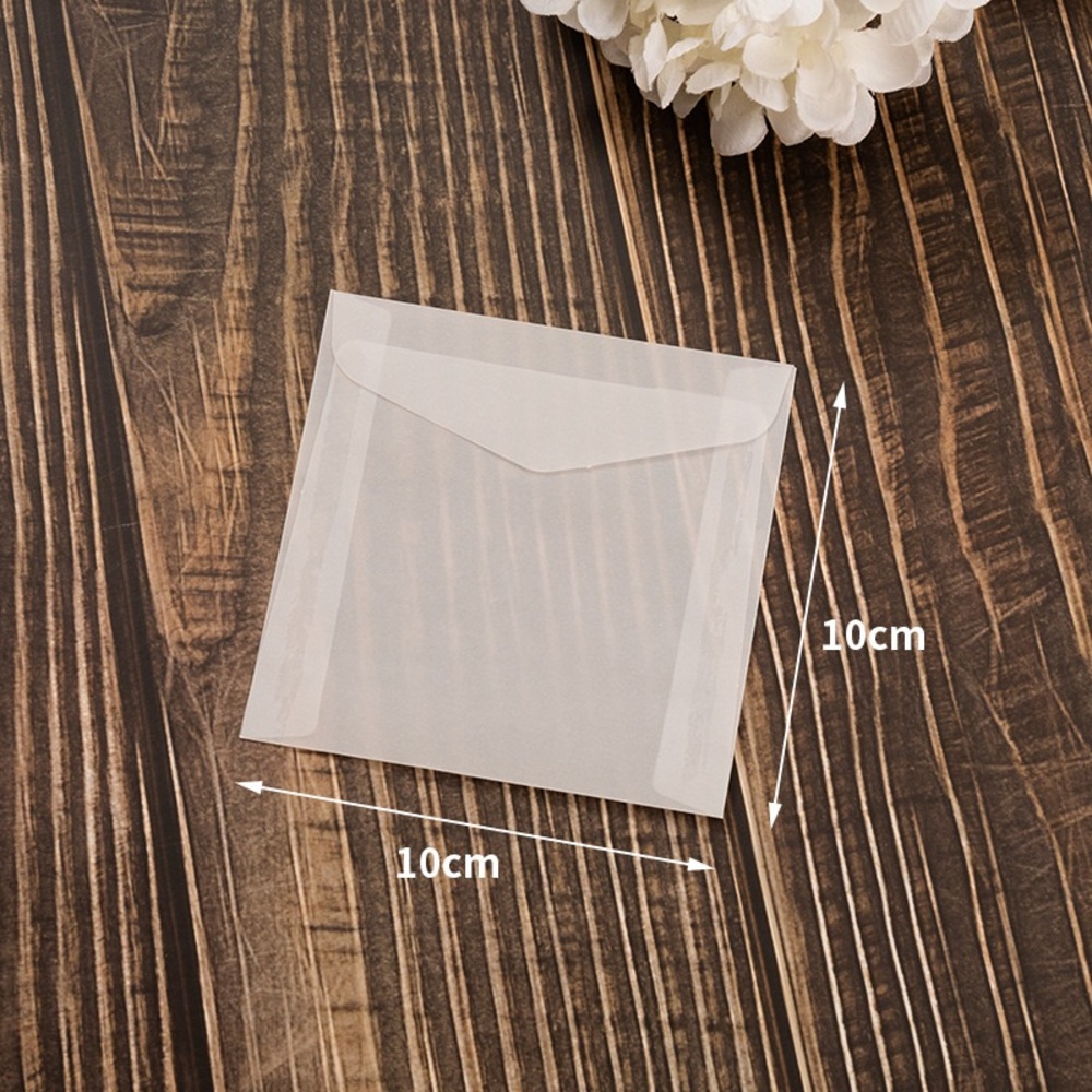 ($10 for 10) Glassine Paper Envelope 10x10cm